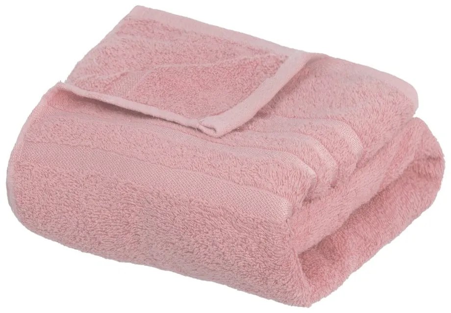 Prosop roz din bumbac din frotir 70x140 cm Simple – Casa Selección