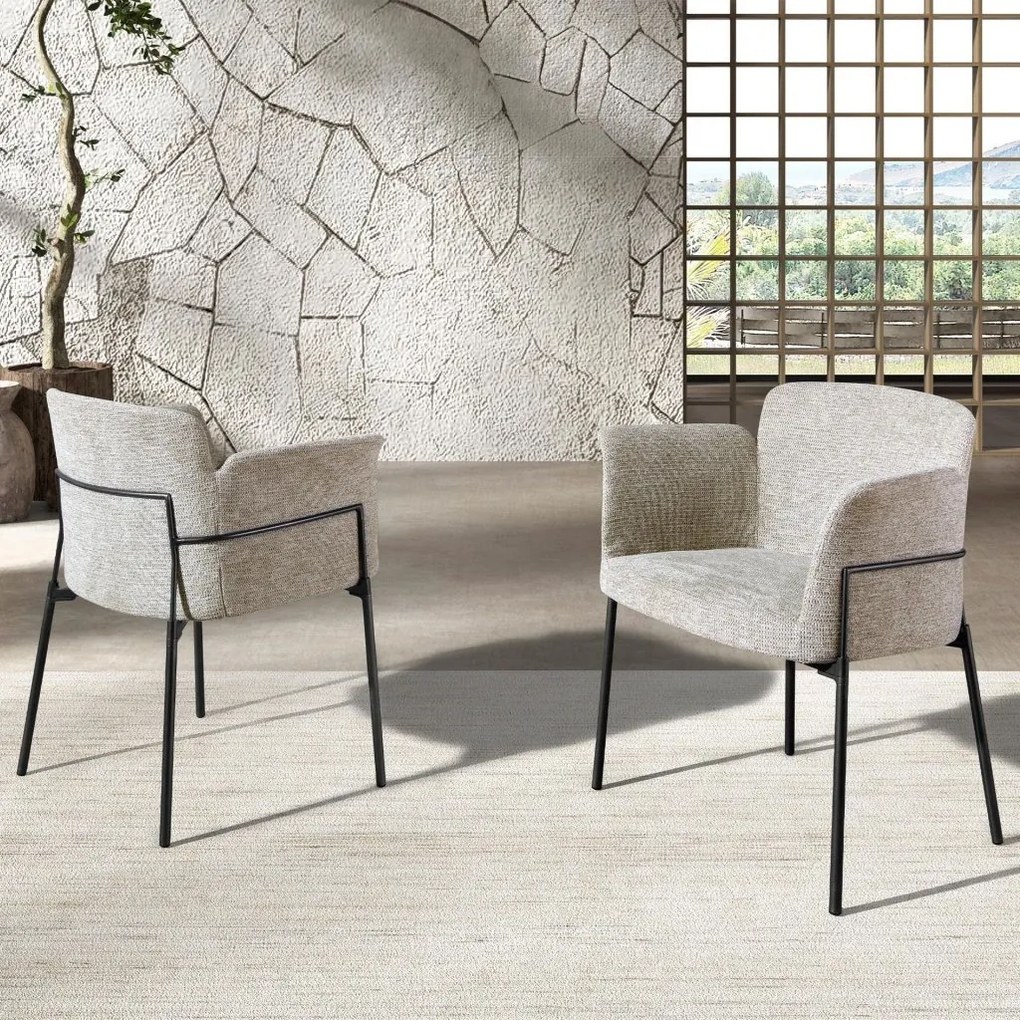 Scaun modern design italian, Tesatura, Grey