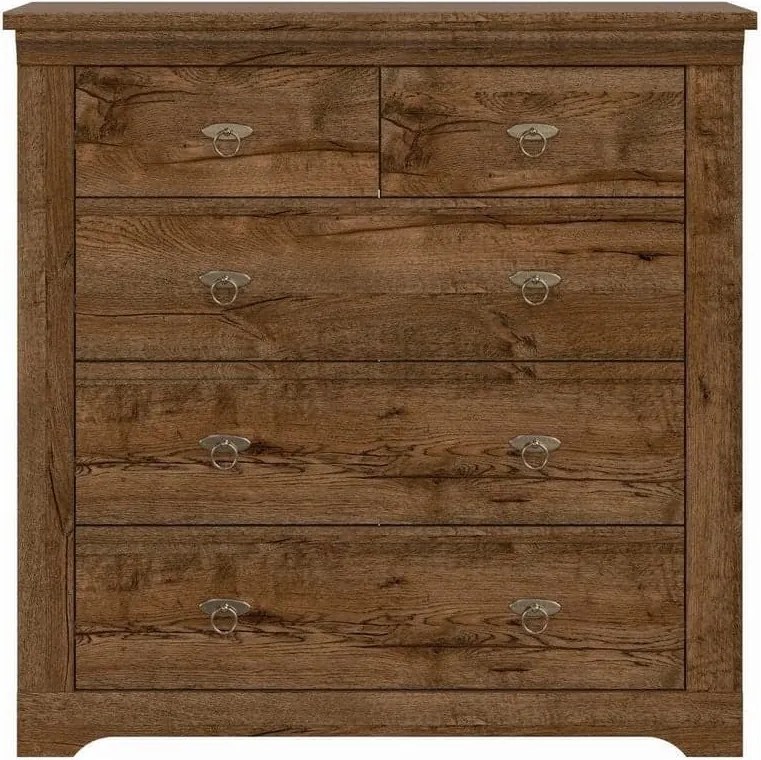 Comoda PATRAS KOM5S, stejar april, PAL, 93x45x93 cm