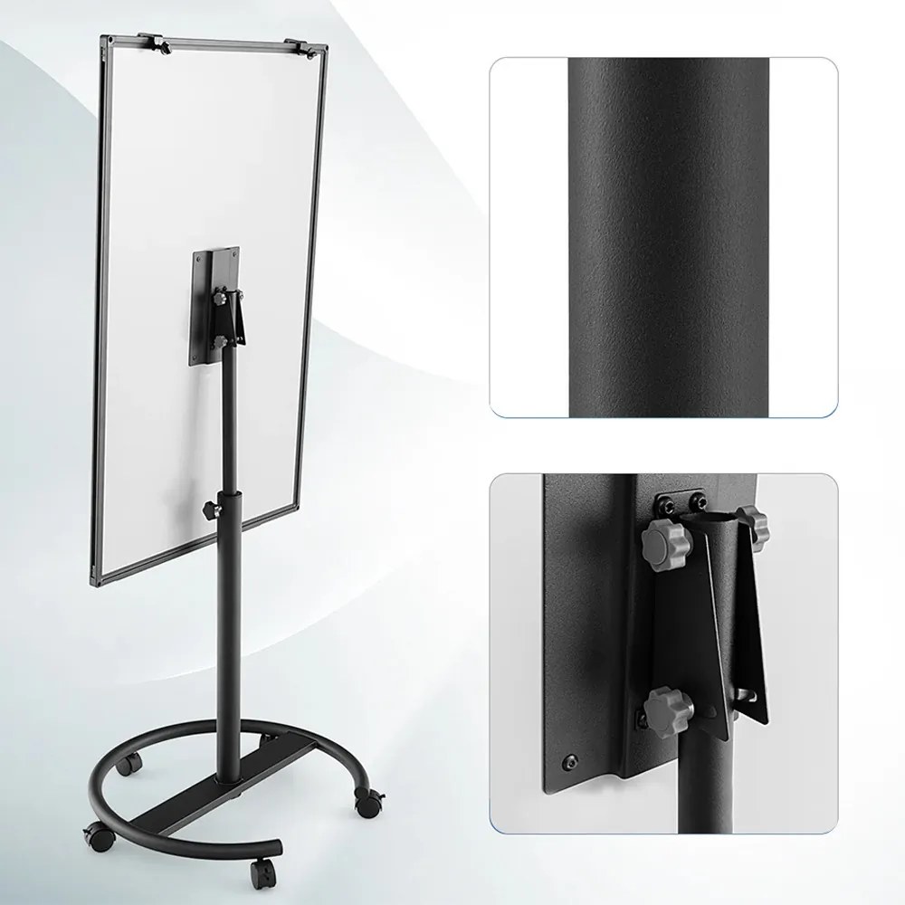 Tablă magnetică mobilă, reglabilă, cu accesorii