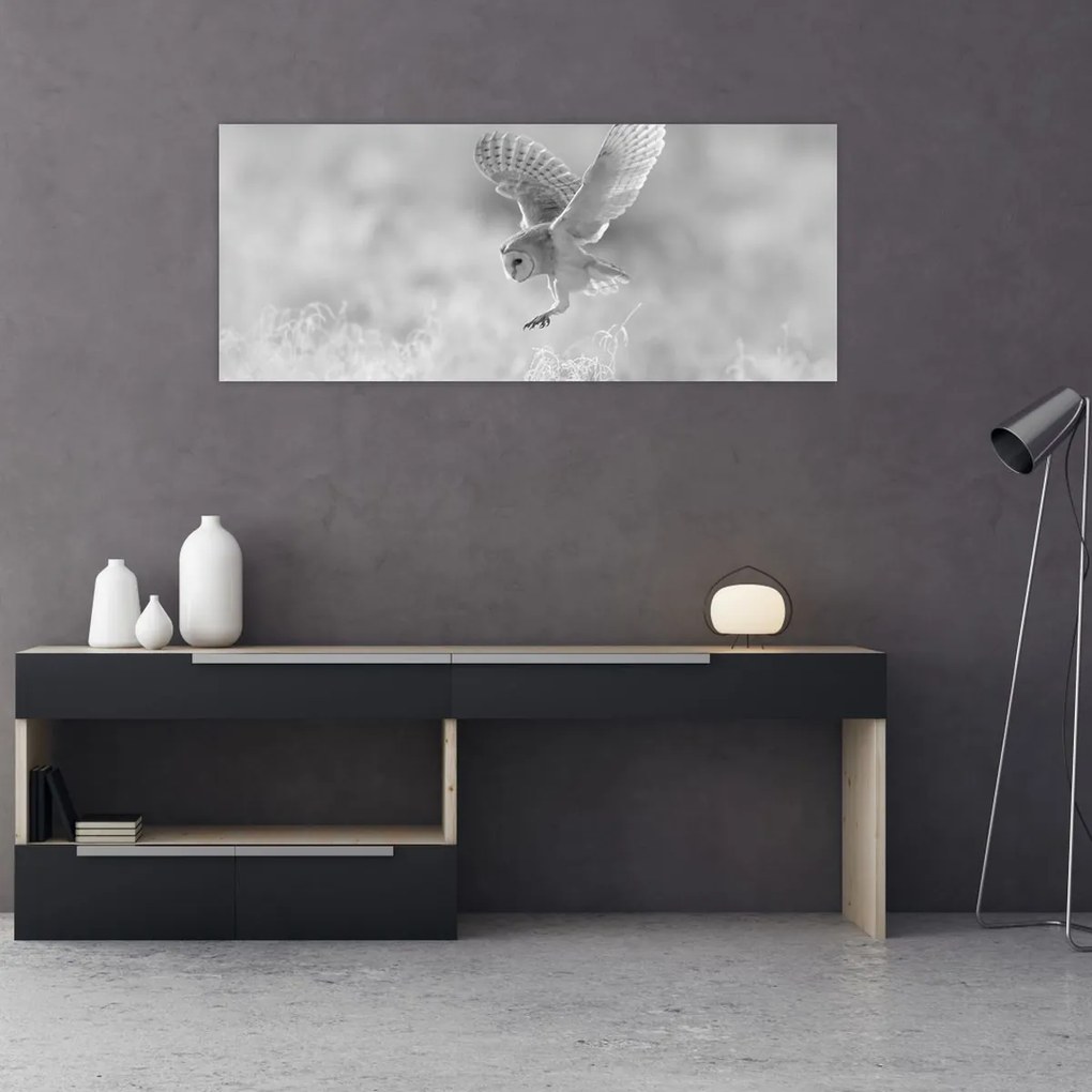 Tablou - Bufniță în câmp (120x50 cm)