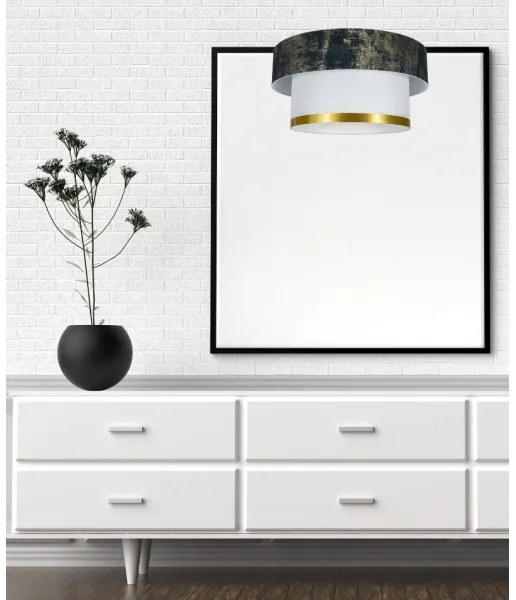 Lustră pe cablu RESSA 1xE27/60W/230V verde