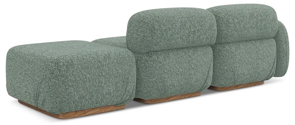 Șezlong modular verde deschis (cu colț pe partea stângă) Ailani – Makamii