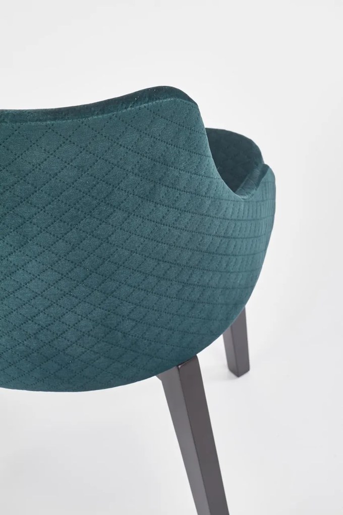Scaun Toledo 3 velvet verde inchis/Karo4/Monolith 37