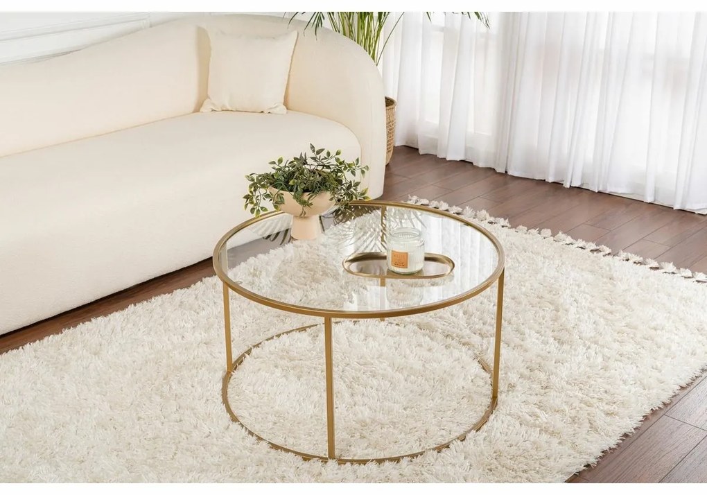 Măsuță de cafea Aurum Gold, 80 cm