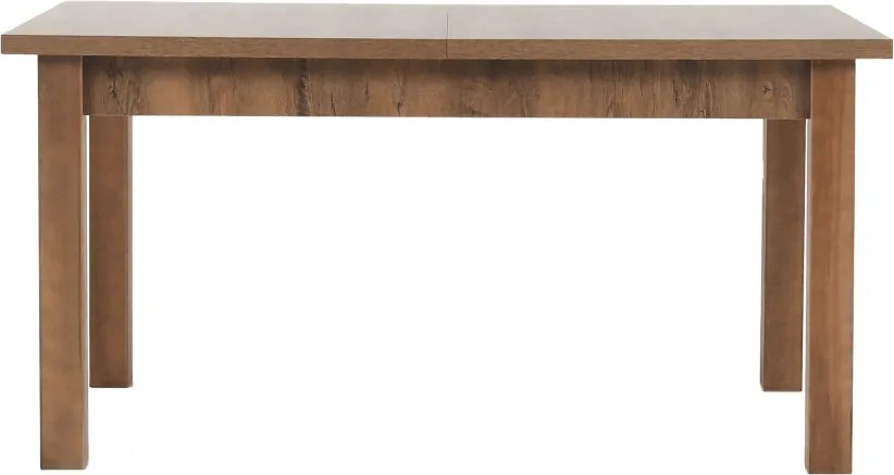 Masă extensibilă pentru dining, stejar lefkas închis, 160-203x90 cm, MONTANA STW