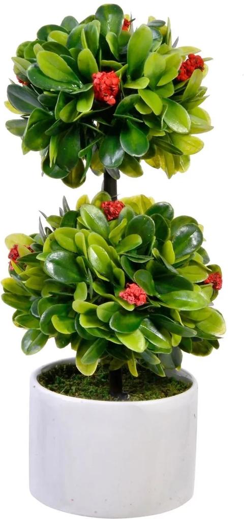 Bonsai decorativ 2 coroane 22 cm x 8 cm