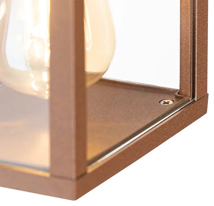 Aplică industrială maro ruginiu 38 cm 2 lumini IP44 - Charlois