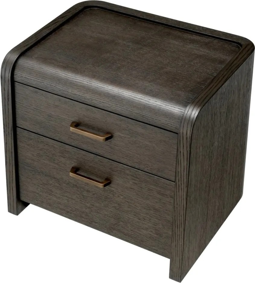 Noptiera design LUX, Furnir de stejar Mocha, Joane