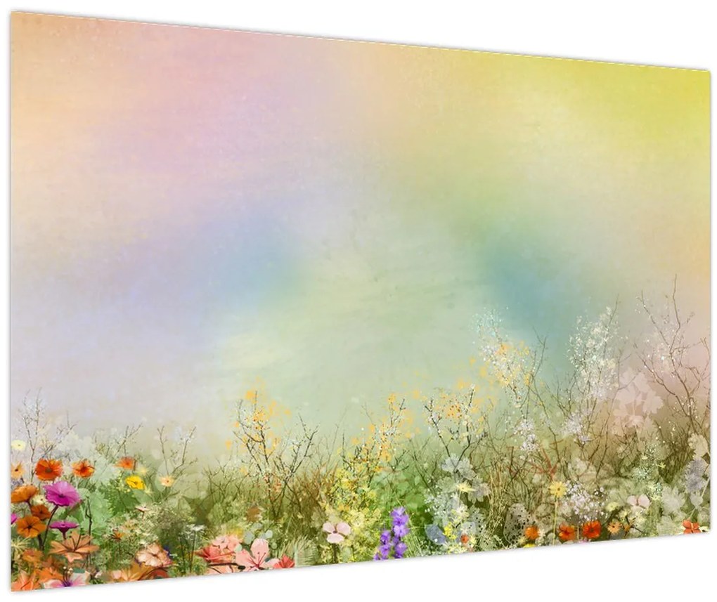 Tablou - Pajiște pictată 2 (90x60 cm)