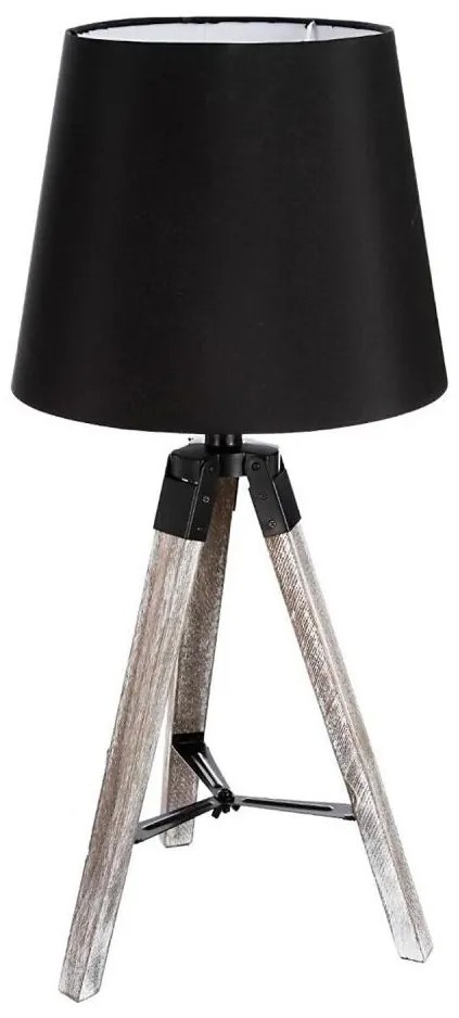 Lampă de masă Atmosphera RUNO 1xE27/25W/230V lemn/negru