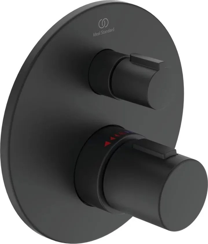 Baterie dus incastrata Ideal Standard Ceratherm T100 negru mat