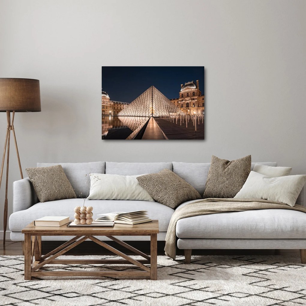 Tablou - Louvre noaptea (70x50 cm)