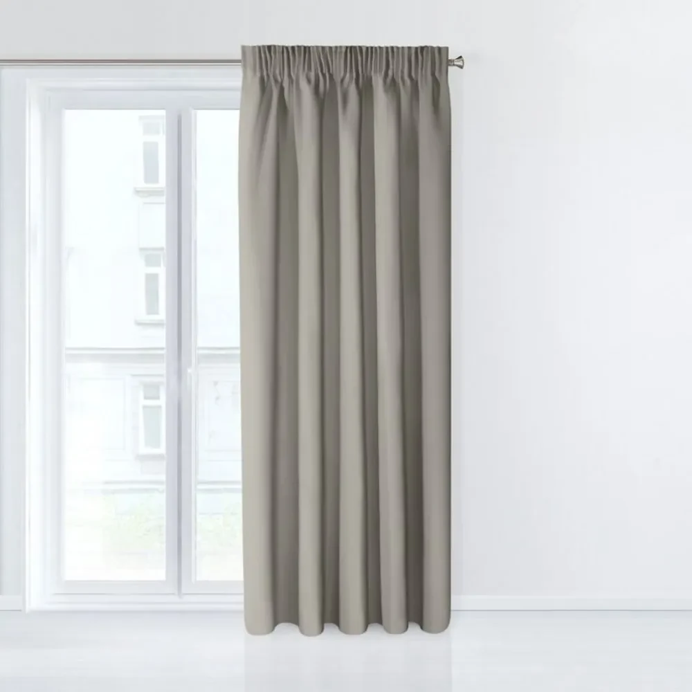 Draperie elegantă de opacă bej 135 x 270 cm