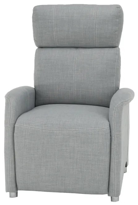 Fotoliu reglabil, material textil gri, FOREST