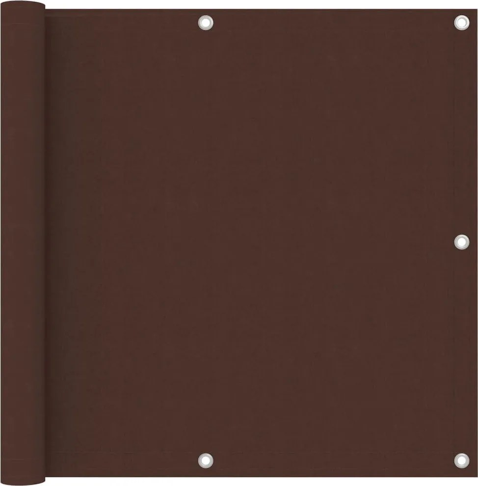 vidaXL Paravan de balcon, maro, 90x300 cm, țesătură oxford