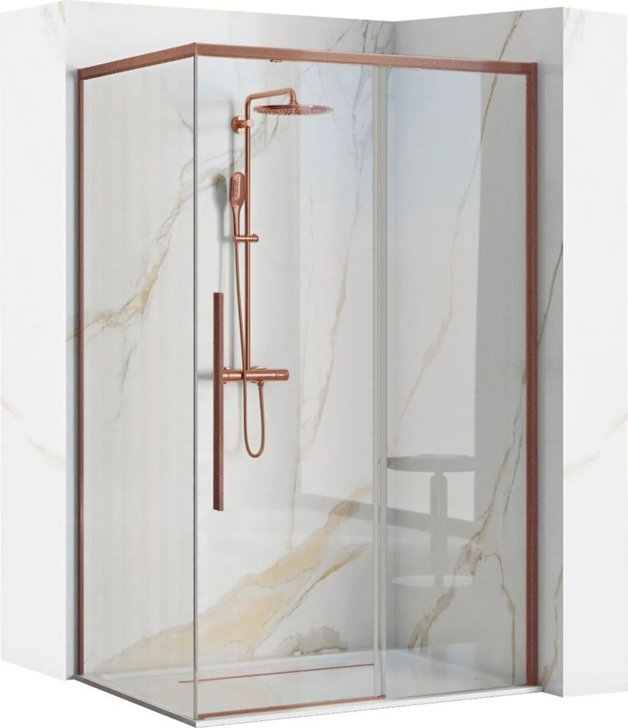 Cabina de dus SOLAR Copper Brush 120x90cm