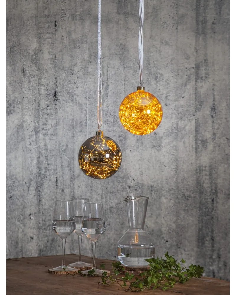 Decorațiune luminoasă de Crăciun gri închis ø 15 cm Glow – Star Trading