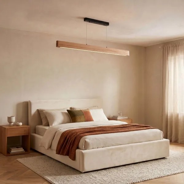 BRILAGI - Lustră LED suspendată pe cablu GARDALINE LED/90W/230V 120 cm stejar