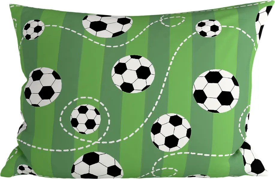 Fata de perna din policoton FOOTBALL TIME POLY 70x90 cm, verde