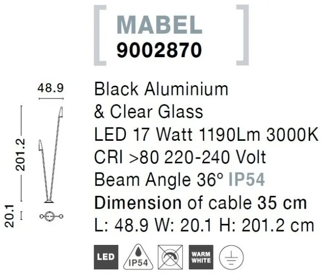 Corp de iluminat LED exterior IP54 MABEL