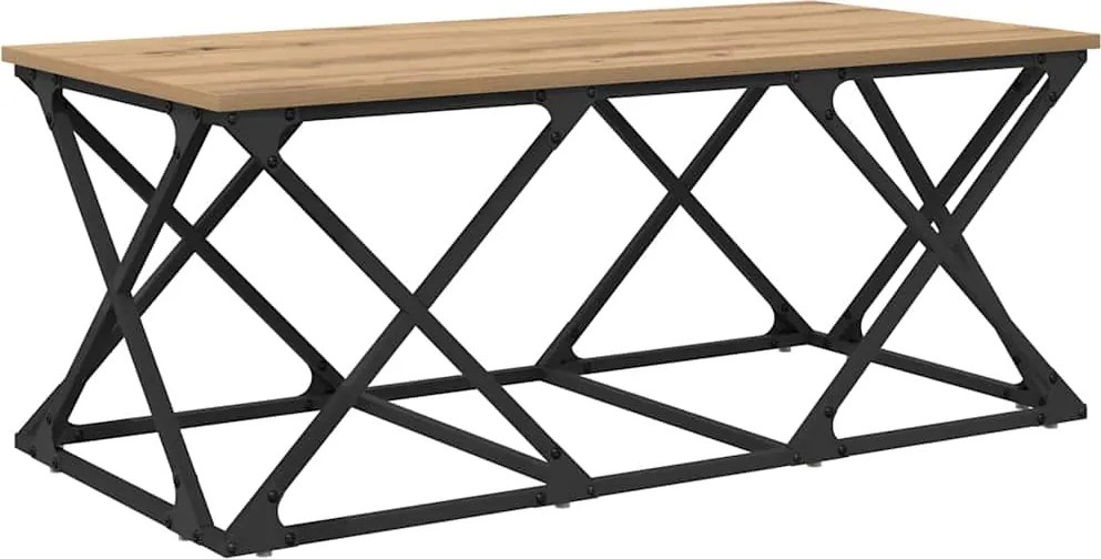 vidaXL Masă de cafea Stejar Artizanal 100 x 49 x 40 cm Lemn compozit