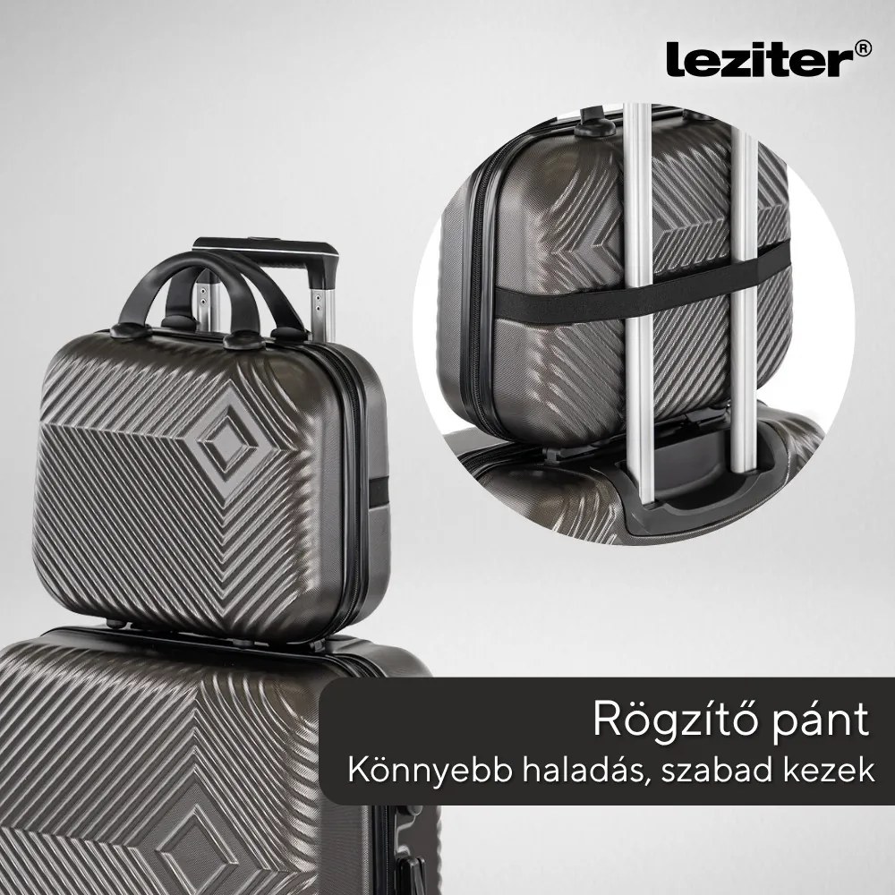 TraveLux Pro valiză manuală cu capac dur 28x36x16 cm aur roz