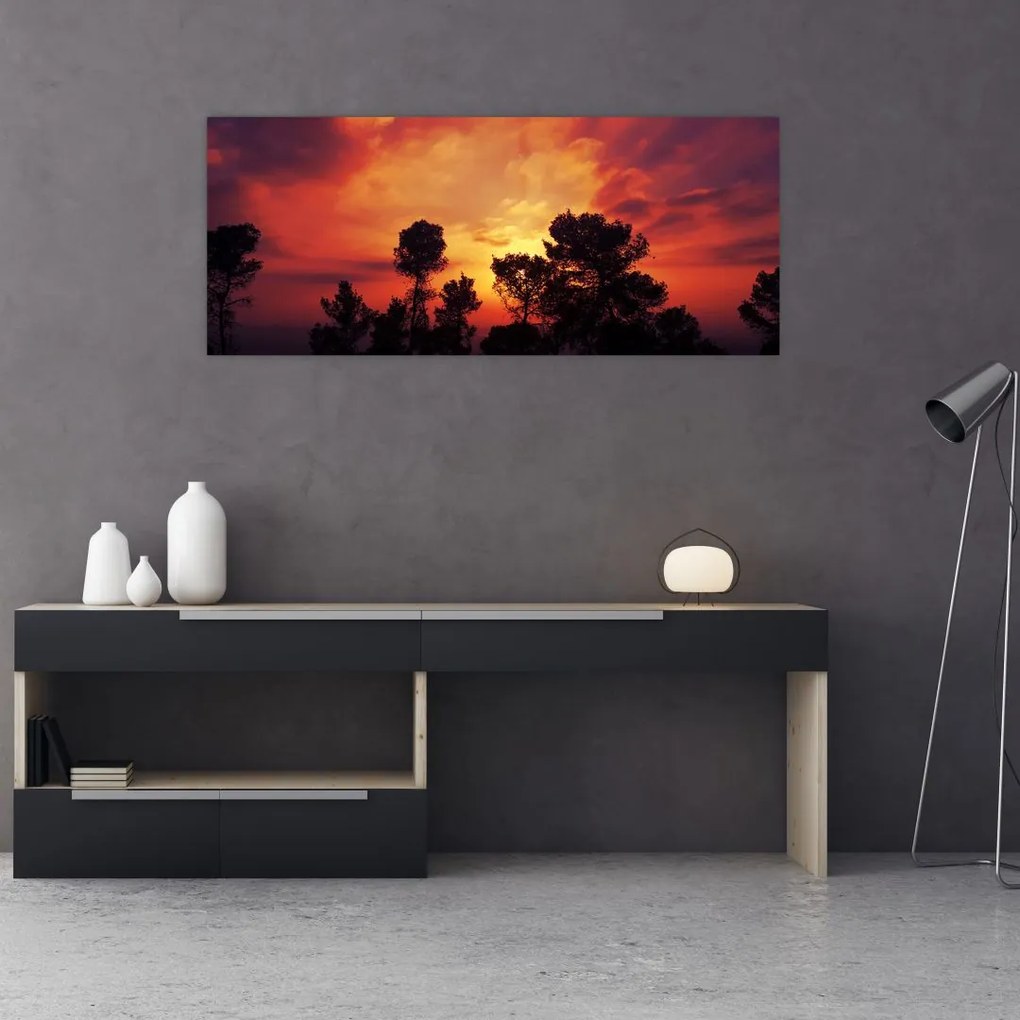 Tablou apus de soare (120x50 cm)