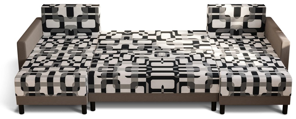 Colțar în formă de U Glimmer U (multicolor + gri negru). 1057149