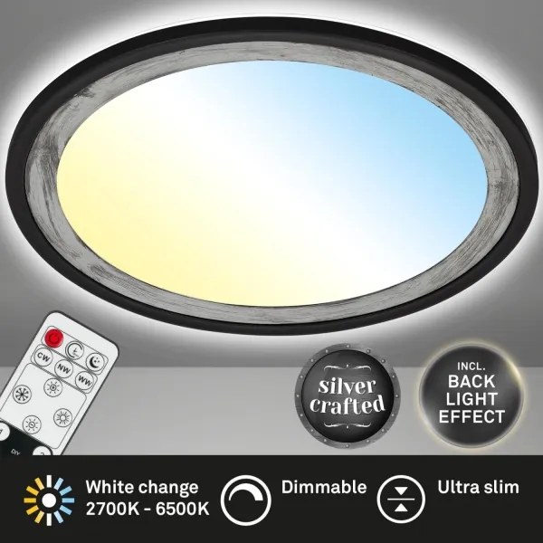 Plafonieră LED dimabilă Brilo SLIM LED/22W/230V 2700-6500K + telecomandă