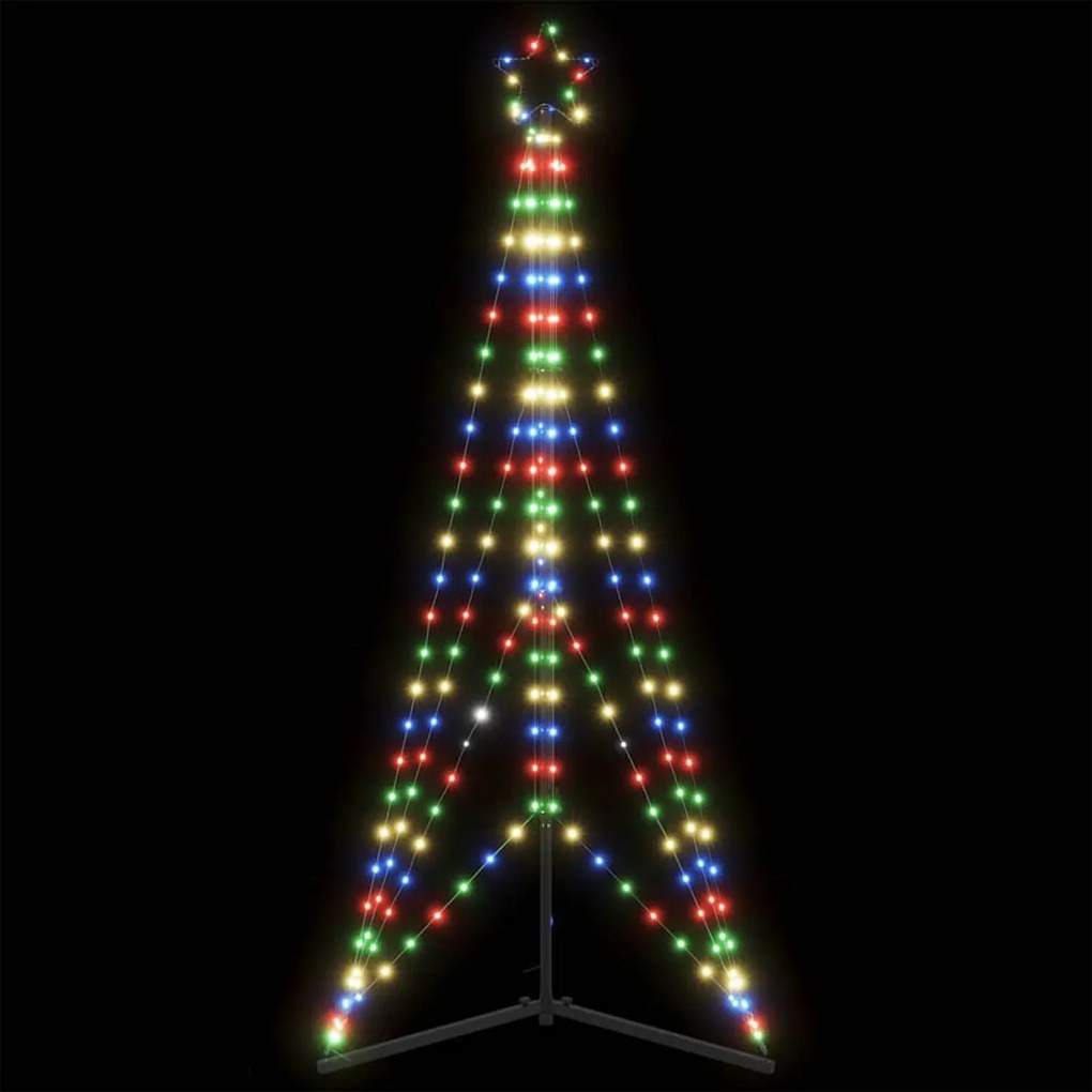 vidaXL Pom de Crăciun LED 363 LED-uri colorate 182 cm