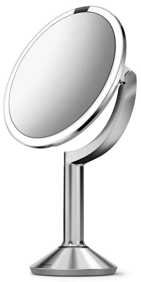 Oglindă cosmetică (5x) cu led/de mărire ø 20 cm Sensor Trio – simplehuman