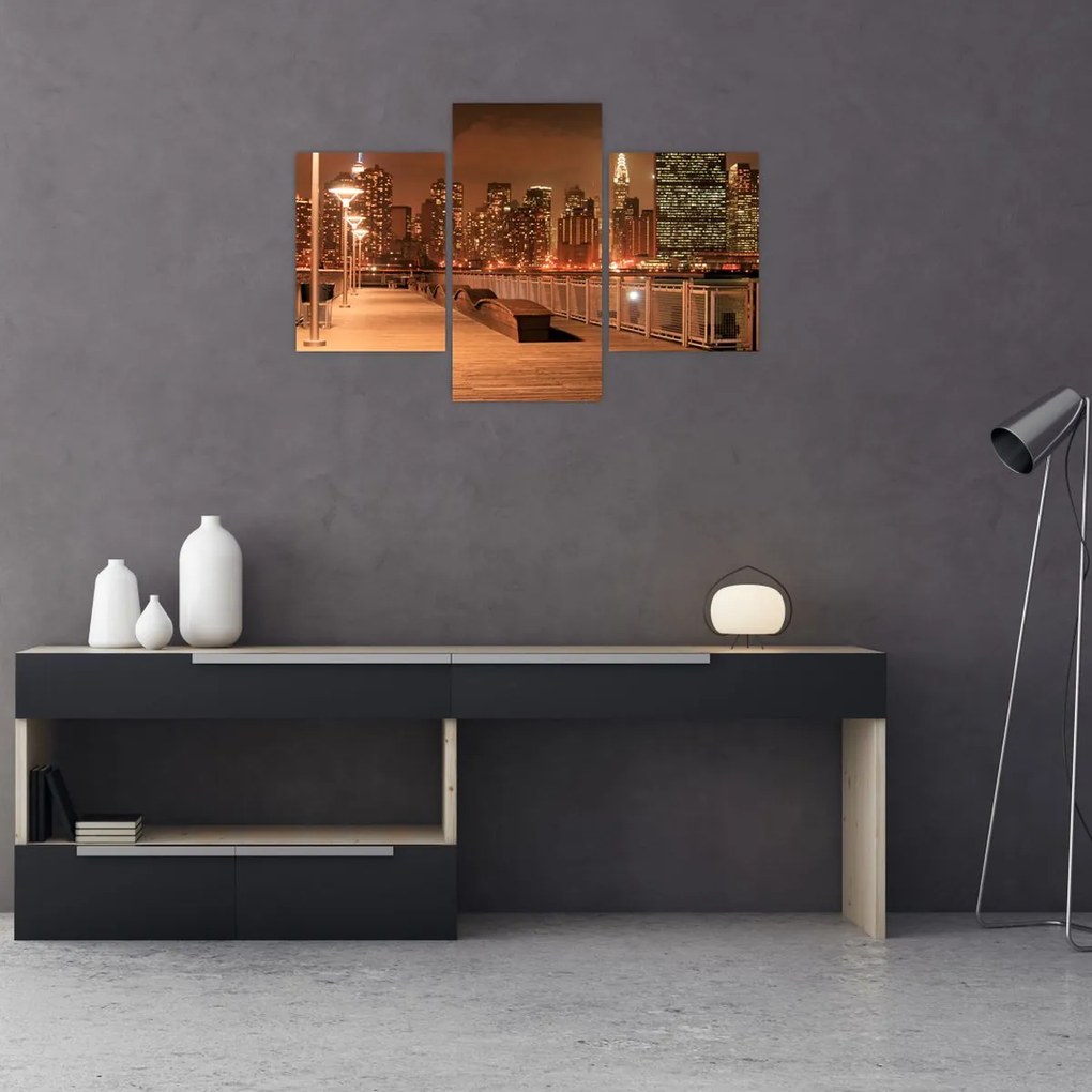 Tablou - Noaptea orașului (90x60 cm)