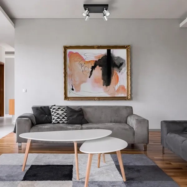 Spot LED TUNE 4xGU10/4,8W/230V crom mat/negru