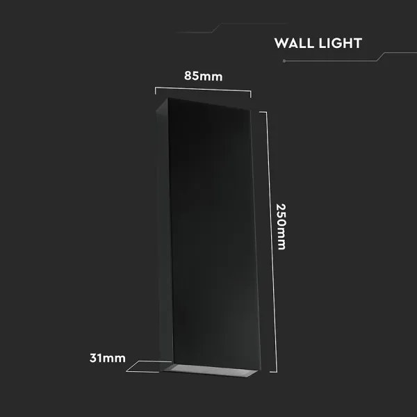 Aplică LED de exterior LED/8W/230V 4000K IP65 negru