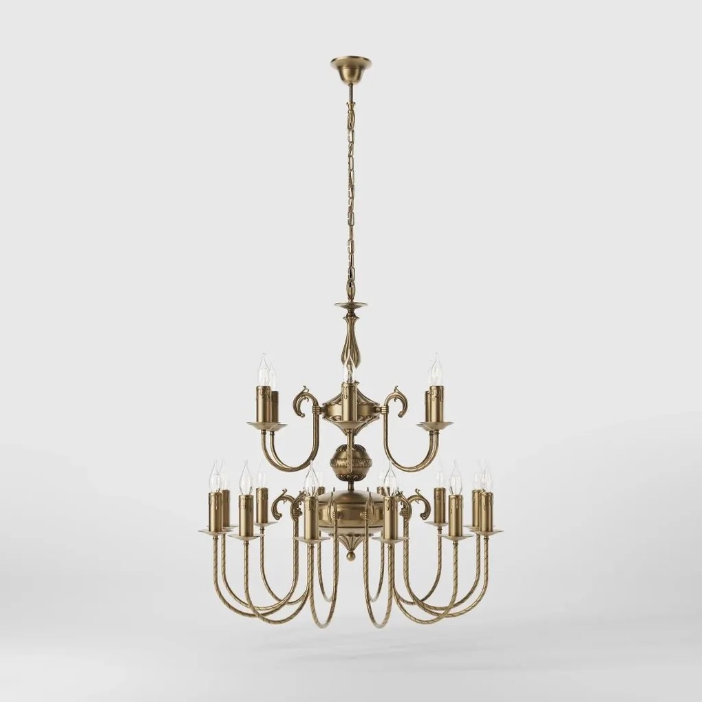 Candelabru 18 brate din alama stil clasic Petalo