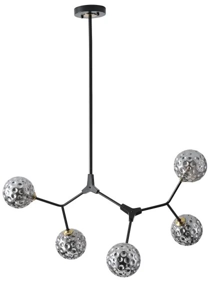 Lustră pe tijă 5xG9/15W/230V gri