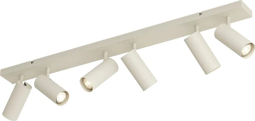 Plafonieră modernă bej 102cm 6 lumini reglabilă - Renna