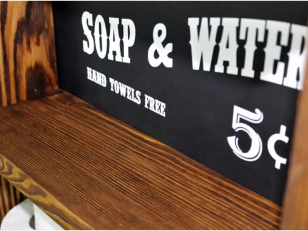 Raft din lemn cu sfoara Rustic Homs, 60 x 40 x 13 cm, maro