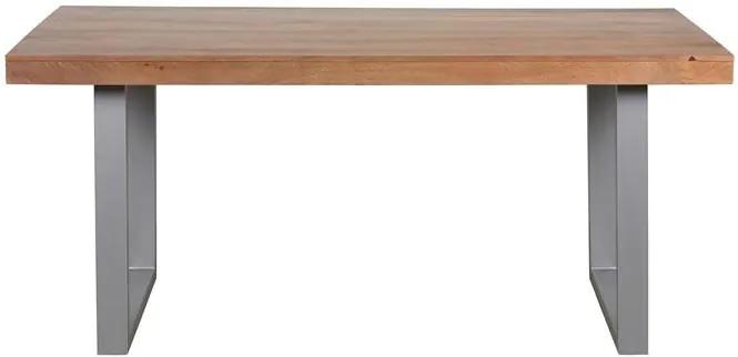 Masa dining maro din lemn de palisandru indian si otel 90x180 cm Elsie Giner y Colomer