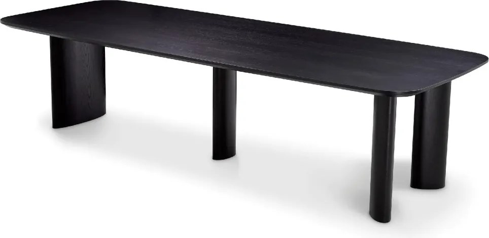 Masa dining moderna design LUX Harmonie L negru 300x116cm