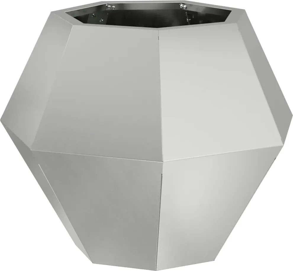 vidaXL Jardinieră Argintiu 50 x 50 x 40 cm Oțel Galvanizat