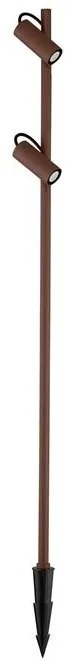 Stalp exterior cu 2 Spoturi directionabile IP65 DARMA H-122cm