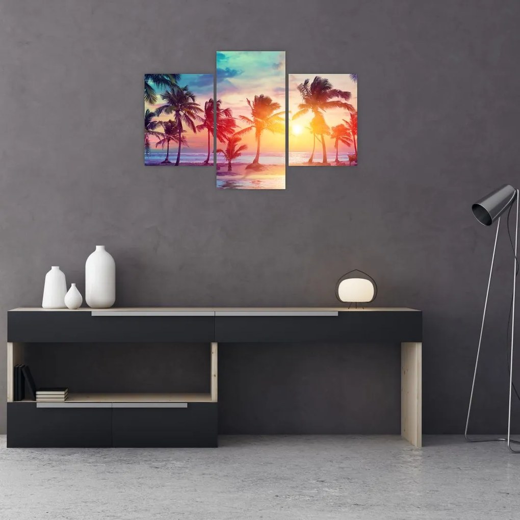 Tablou - Apus de soare tropical (90x60 cm)
