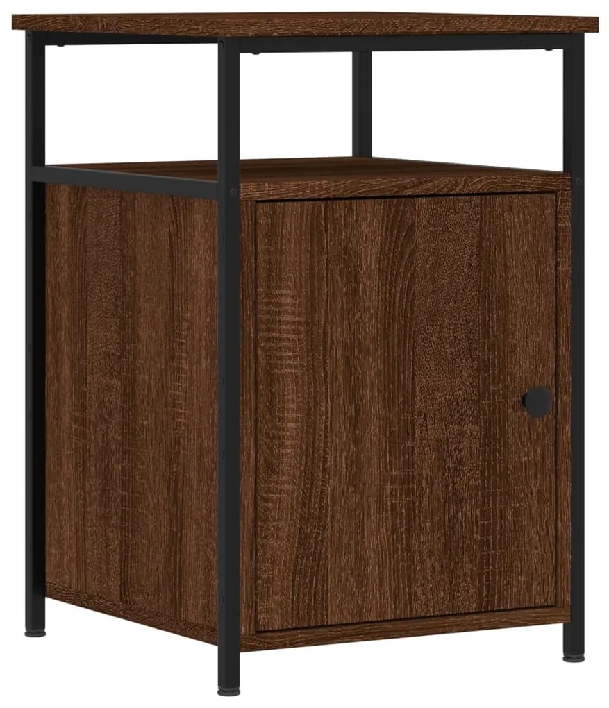 vidaXL Noptieră, stejar maro, 40x42x60 cm, lemn prelucrat