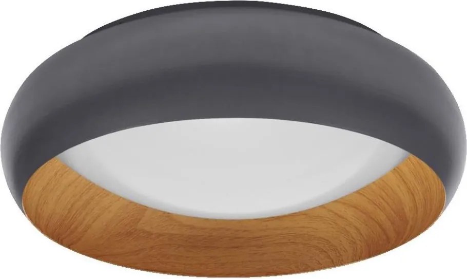 Osram plafonieră LED dimabilă ORBIS LIVIA, LED/16W/230V, diametru 30 cm, antracit/maro