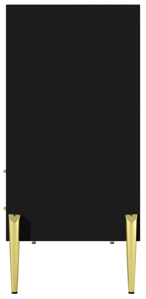 Bufet modern cu ușă din sticlă în nuanță turcoaz, Negru | Aosom Romania