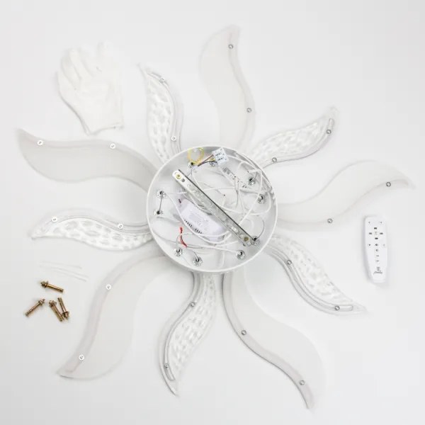 Lustră LED dimabilă aplicată Brilagi TWIST LED/65W/230V 3000-6500K alb + telecomandă