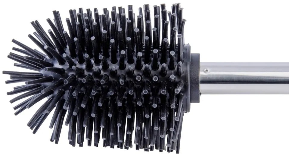 Perie WC cu mâner din oțel inoxidabil Wenko