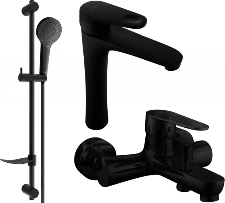 Mexen Kama DF05 set pentru cadă, negru - 72513DF05-70